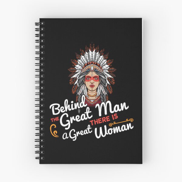 Item preview, Native American Women Behind the Great Man There Is A Great Woman designed and sold by nativeStor.