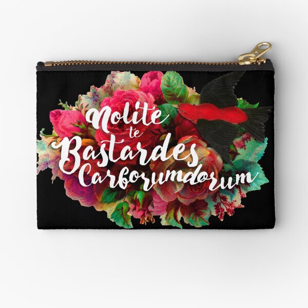 Don't Let the Bastards Grind You Down Zipper Pouch