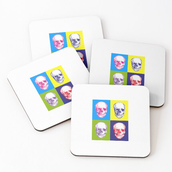 Item preview, Colorful Anatomical Skull Pop Art designed and sold by CleverMed.