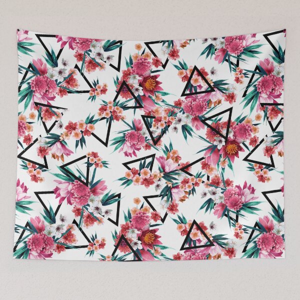 Item preview, Flowers and Geometric Pattern designed and sold by Eduardo Doreni.