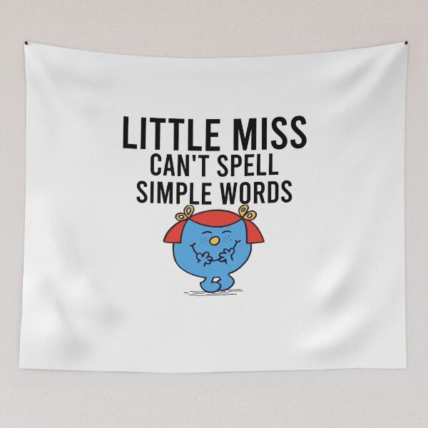 Item preview, Little Miss Can't Spell Simple Words designed and sold by AbbieGregory.