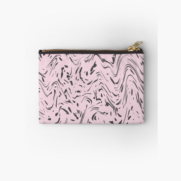 Item preview, Modern Pink Gray Dots Wavy Lines Abstract Design designed and sold by InovArtS.