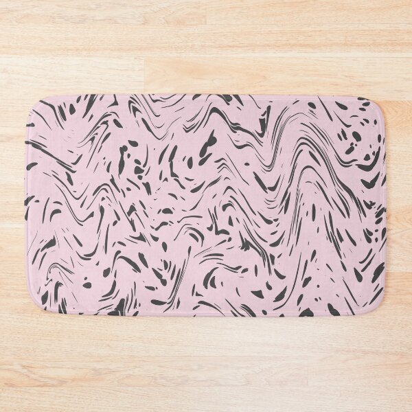 Item preview, Modern Pink Gray Dots Wavy Lines Abstract Design designed and sold by InovArtS.
