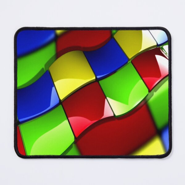 Item preview, Wavy squares rainbow colors  designed and sold by aminz4.