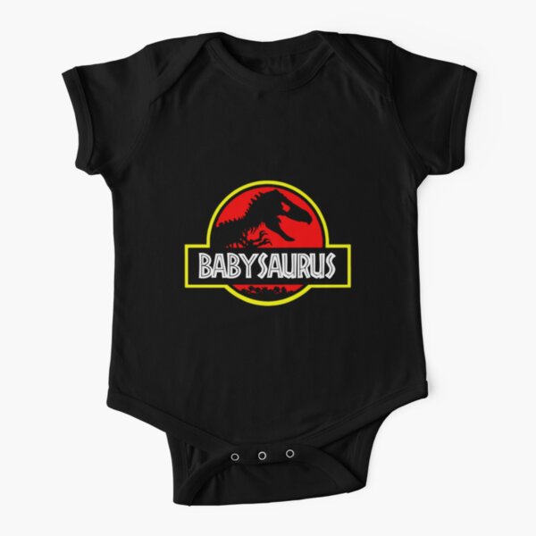 Babysaurus Rex - Funny Short Sleeve Baby One-Piece
