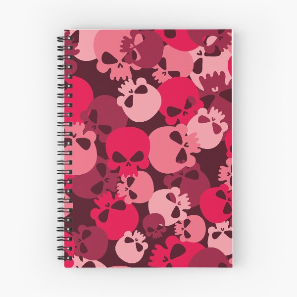 Item preview, Almohada de calavera linda rosa Almohada de camuflaje del ejército blanco y negro Patrón de calaveras rojas del día de San Valentín designed and sold by Stephen Scharf.