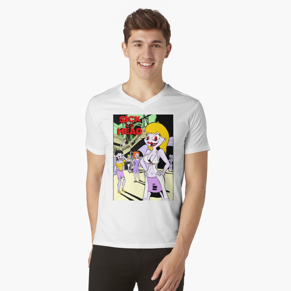 Item preview, V-Neck T-Shirt designed and sold by Skinrash.