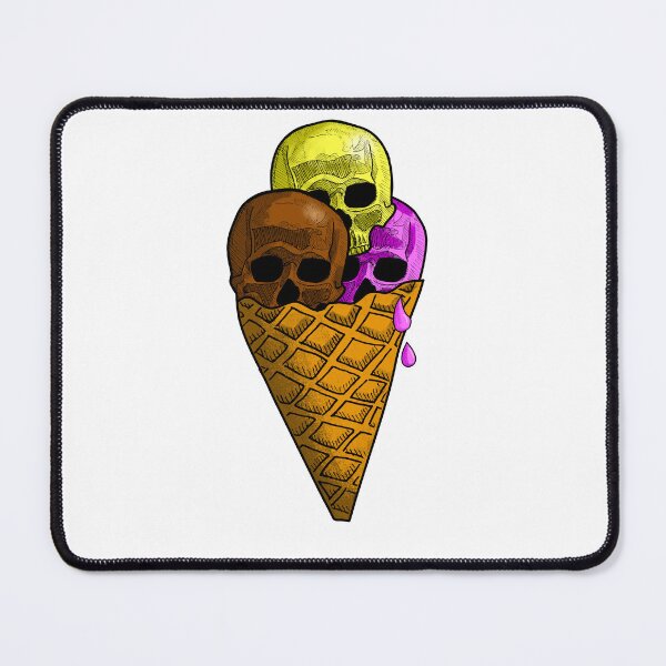 Item preview, funny skulls on ice cream cone designed and sold by my-drawings.