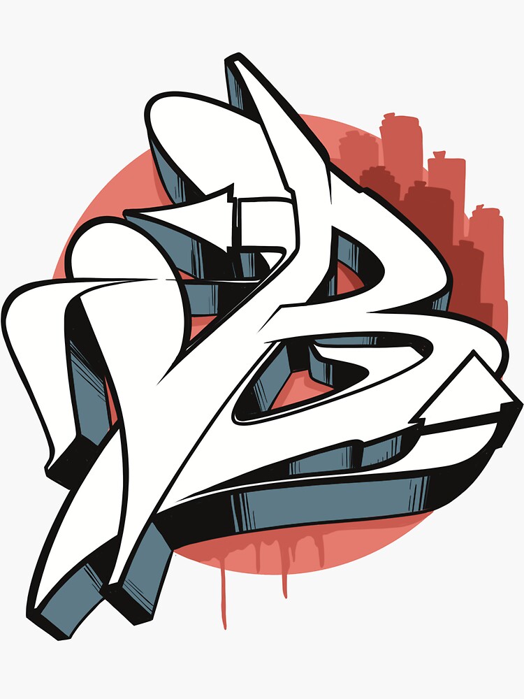 "letter B Graffiti" Sticker For Sale By Lost-kid | Redbubble