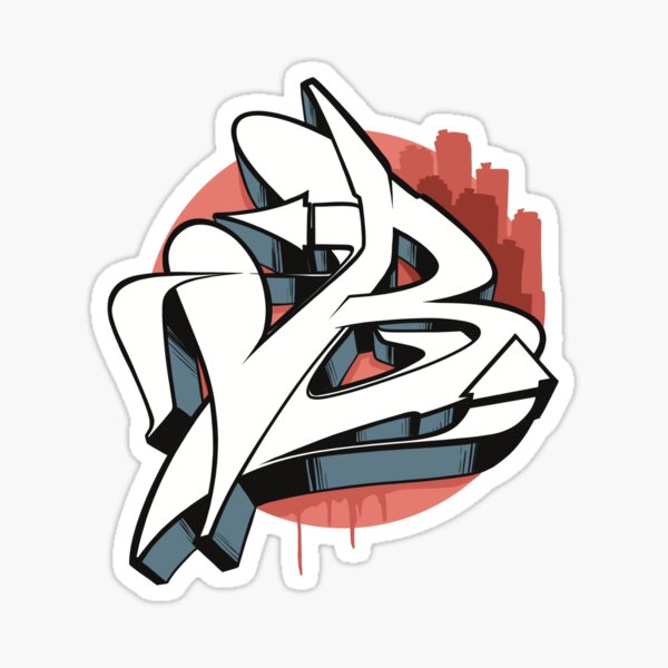 "letter B Graffiti" Sticker For Sale By Lost-kid | Redbubble