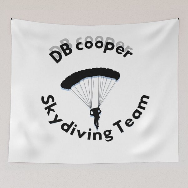 Item preview, db cooper skydiving team sticker designed and sold by Oichiana.