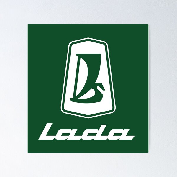 Item preview, Lada logo 1970s (white) designed and sold by VEB Ostladen.