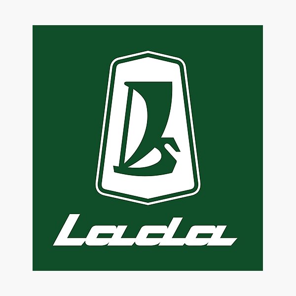 Item preview, Lada logo 1970s (white) designed and sold by VEB Ostladen.