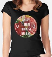 Angry Liberal Feminist Delight Women's Fitted Scoop T-Shirt
