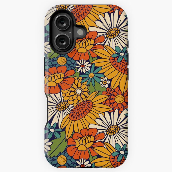 Item preview, 70s Retro Floral - Bold designed and sold by latheandquill.