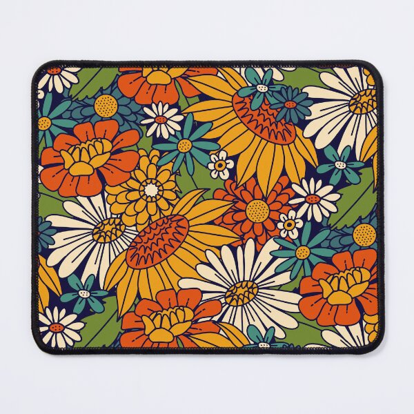 Item preview, 70s Retro Floral - Bold designed and sold by latheandquill.