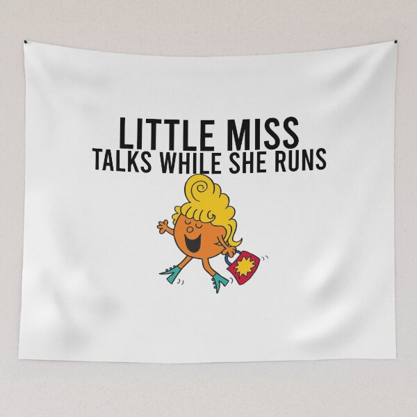 Item preview, Little Miss talks while she runs designed and sold by AbbieGregory.