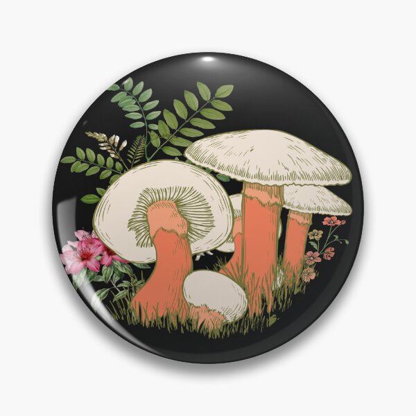 Item preview, Pink Flowers and Mushrooms designed and sold by adoredigitals.
