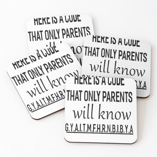 Item preview, here is a code that only parents will know designed and sold by designreb.