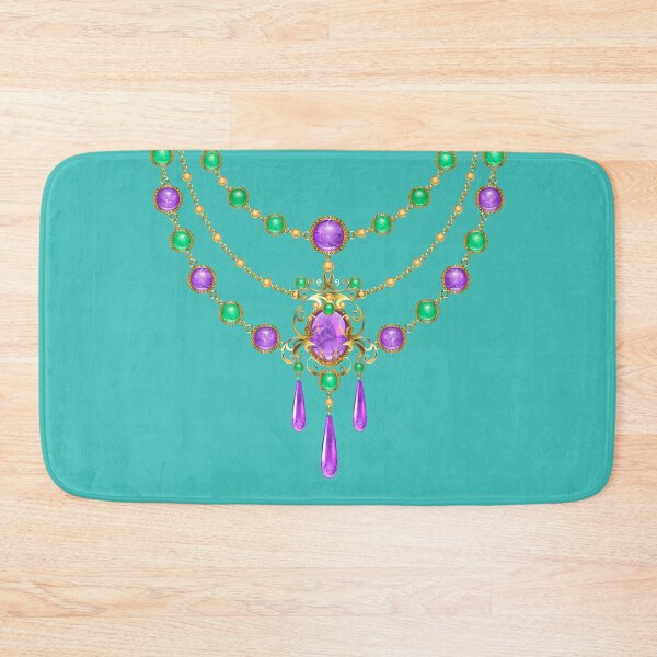 Item preview, Bejeweled... A beautiful emerald and amethyst gold necklace  designed and sold by Wonder & Whimsy.