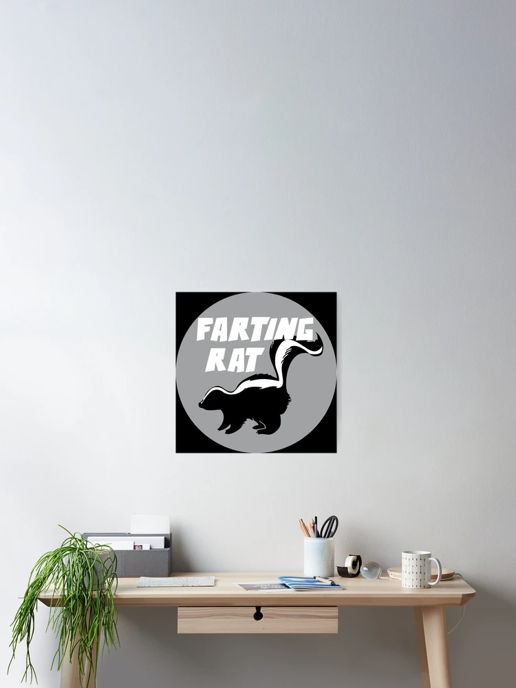 Thumbnail 2 of 3, Poster, FARTING RAT designed and sold by CRINGEWORTHY TEES.