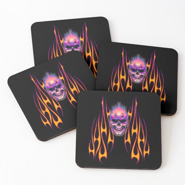 Item preview, Tribal flame skull designed and sold by cfurguson.