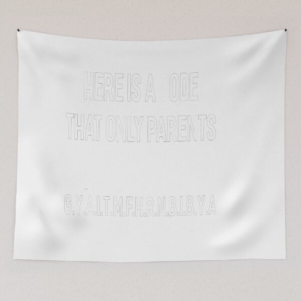 Item preview, here is a code that only parents will know designed and sold by designreb.