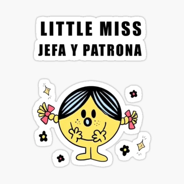 Little Miss Can You Play Bad Bunny Mr.men Sticker Custom 