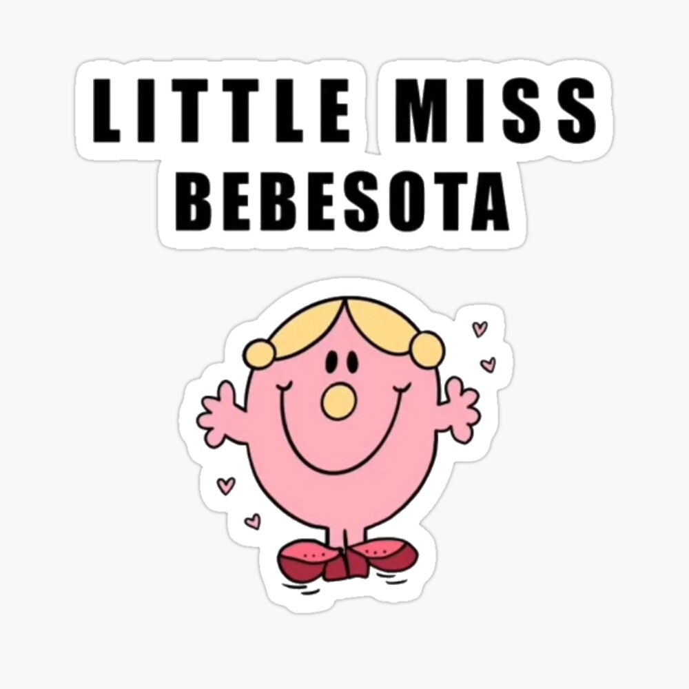 Little Miss Can You Play Bad Bunny Mr.men Sticker Custom 