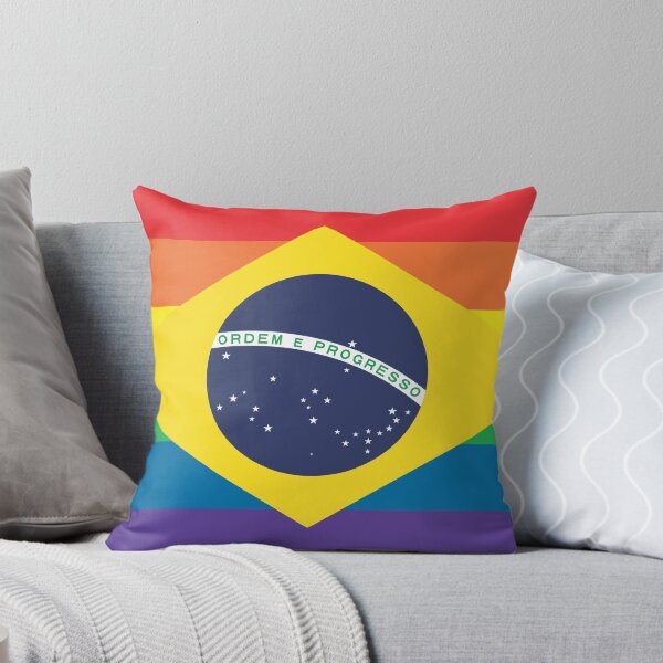 Item preview, Brazil LGBTQ Pride Flag designed and sold by putaflagonit.