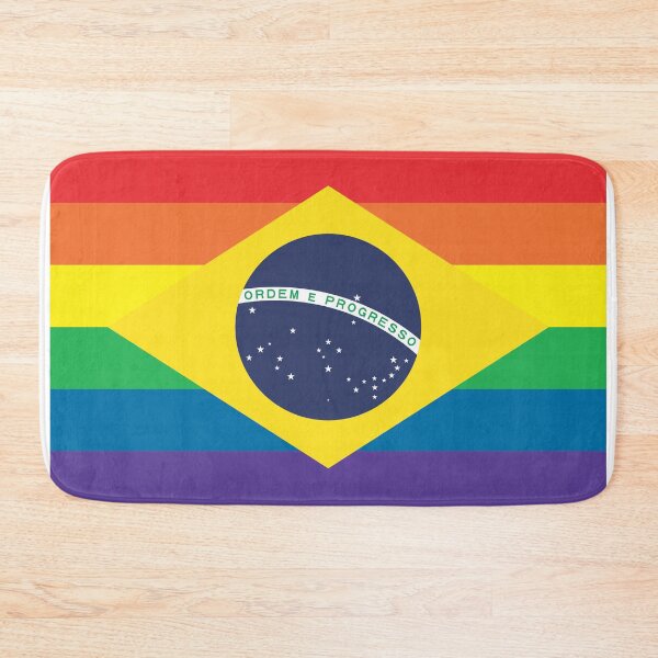 Item preview, Brazil LGBTQ Pride Flag designed and sold by putaflagonit.