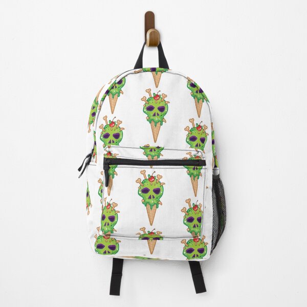 Item preview, Green Skull Ice Cream Cone With Wormy Cherry On Top designed and sold by CreativeCranium.