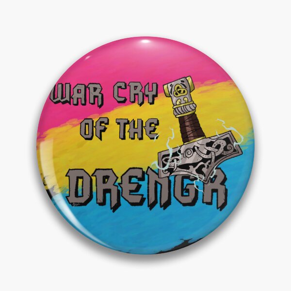 Item preview, Pansexual Pride Norse Mjolnir designed and sold by KaraSterki.