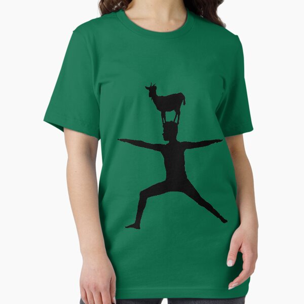 Vista previa del artículo con la obra «Hacer yoga con una cabra», diseñado y vendido por Tinkery.