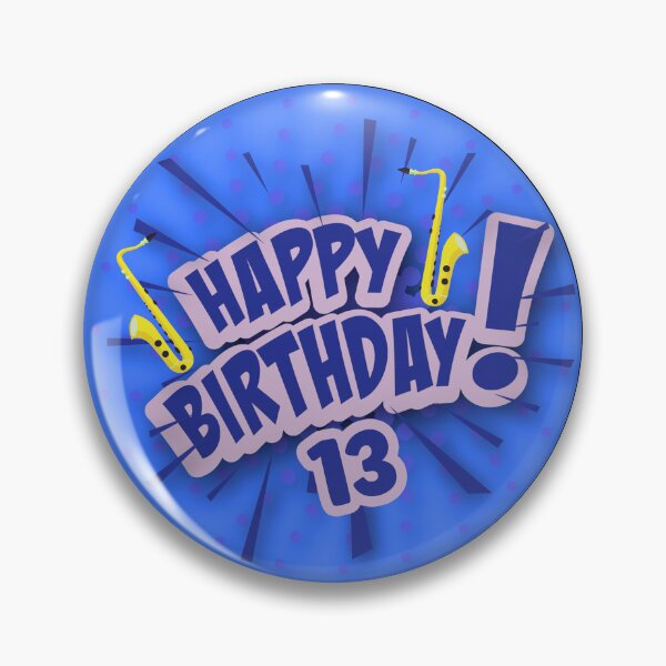 Aperçu de l'œuvre  Anniversaire 13 ans saxo créée et vendue par Astralia.