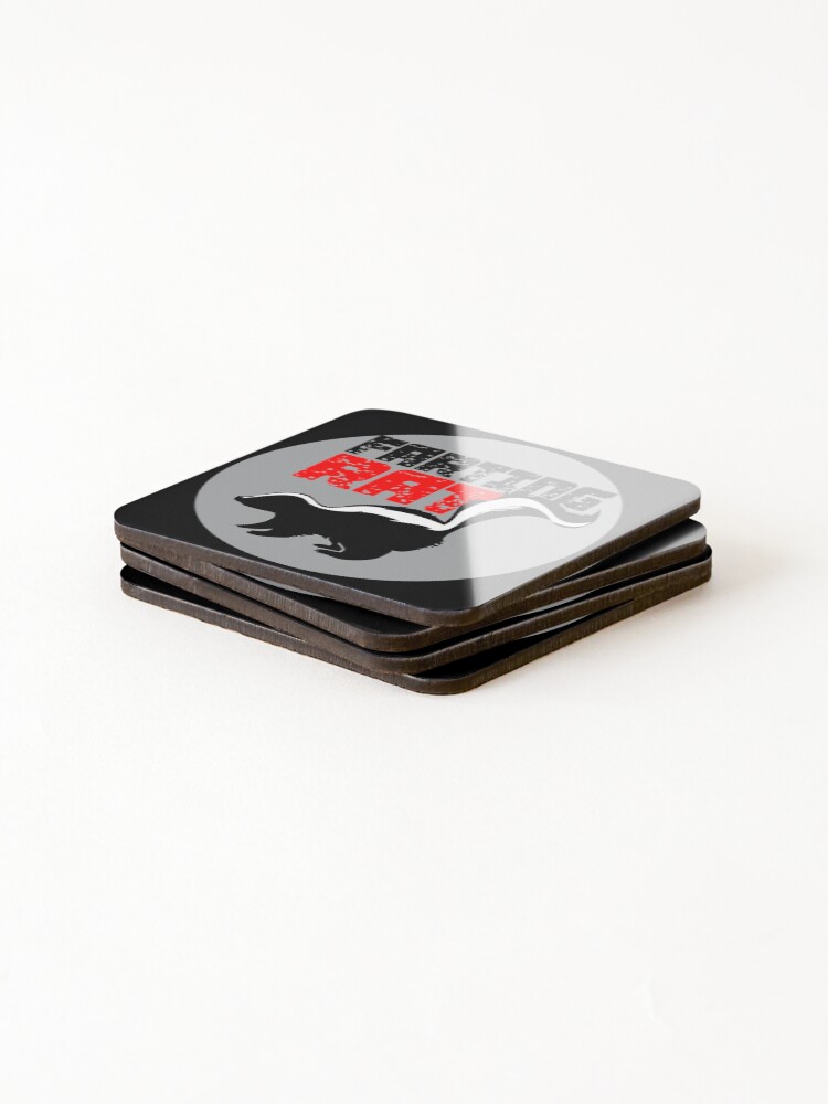 Thumbnail 4 of 5, Coasters (Set of 4), FARTING RAT designed and sold by abcassent.