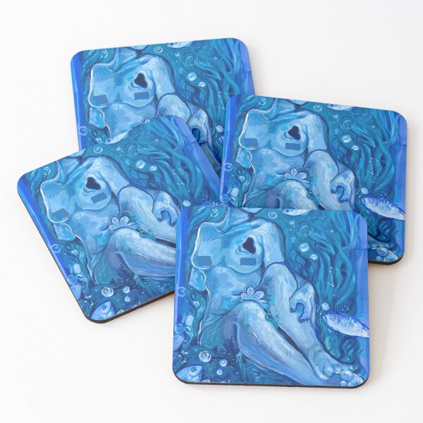 Item preview, Blue girl  designed and sold by Yulecuteart.