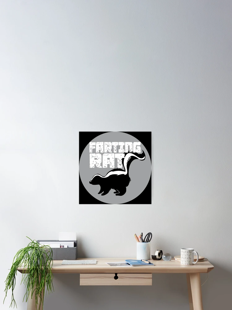 Thumbnail 2 of 3, Poster, FARTING RAT designed and sold by CRINGEWORTHY TEES.