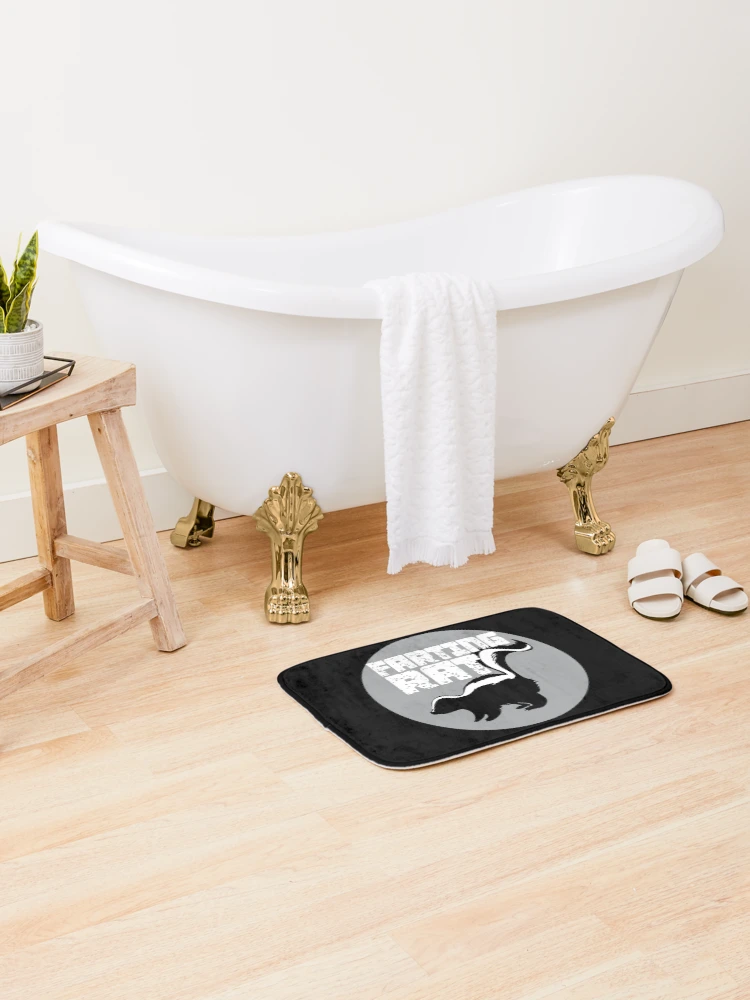 Thumbnail 2 of 6, Bath Mat, FARTING RAT designed and sold by CRINGEWORTHY TEES.
