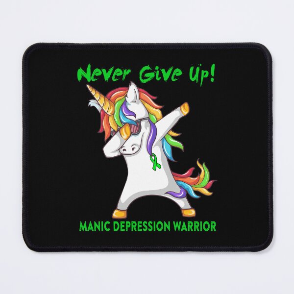 Item preview, Manic Depression Warrior - Never Give Up! - Support Manic Depression Warrior Gifts designed and sold by whlrcheryl.