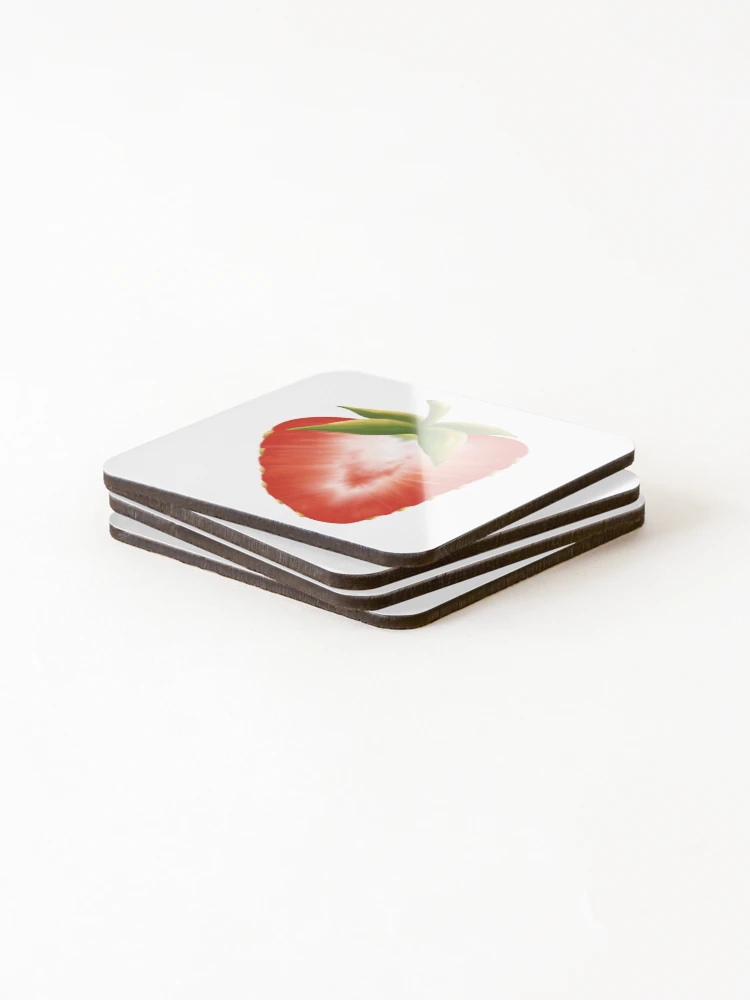 Thumbnail 4 of 5, Coasters (Set of 4), Strawberry designed and sold by Reeseworks.