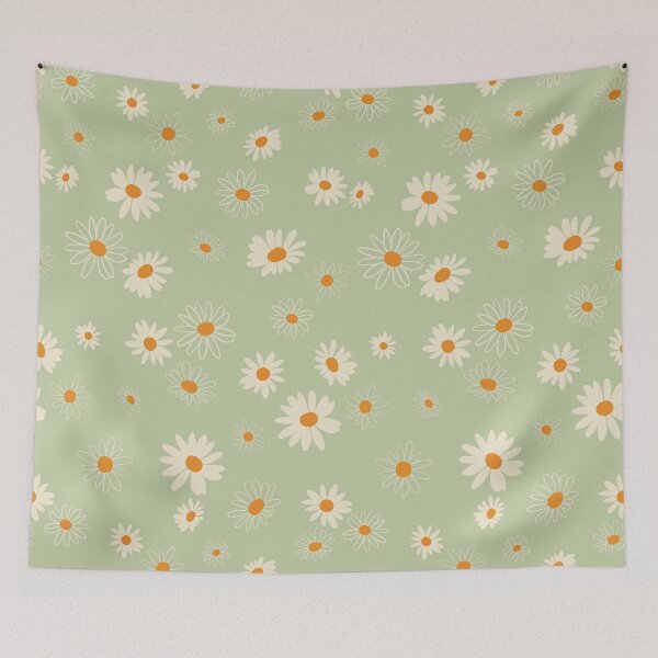 Item preview, Sage Green Daisies designed and sold by StudioPosies.