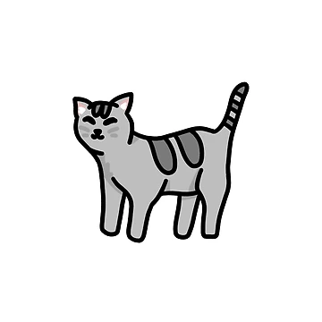Artwork thumbnail, Grey Cat by Reeseworks