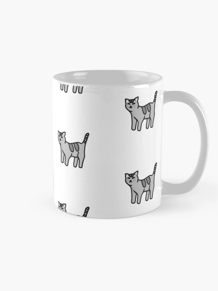 Thumbnail 3 of 6, Coffee Mug, Grey Cat designed and sold by Reeseworks.