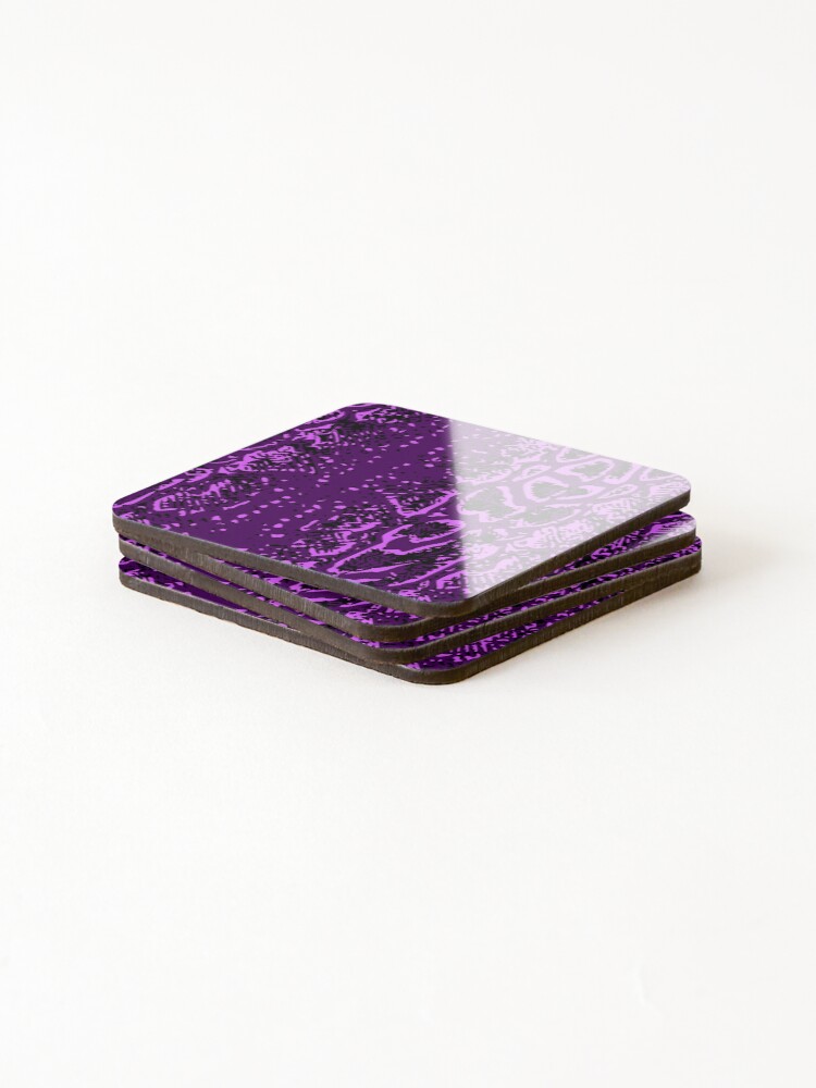 Thumbnail 4 of 5, Coasters (Set of 4), Python Skin Design designed and sold by DesignFantazia.
