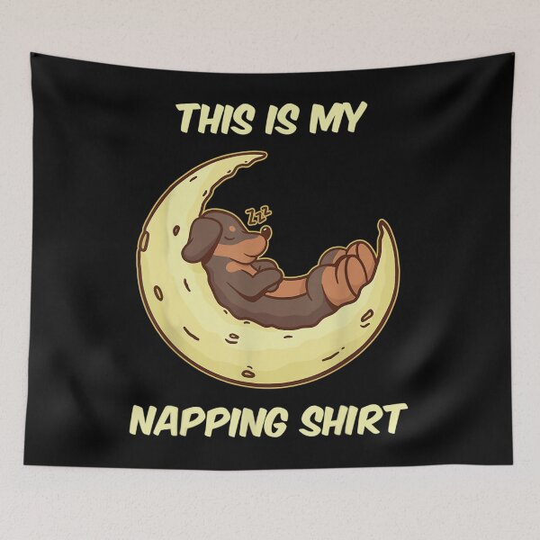 Item preview, Dog moon cartoon napping sleep pajama sleepwear designed and sold by AmyShort54.