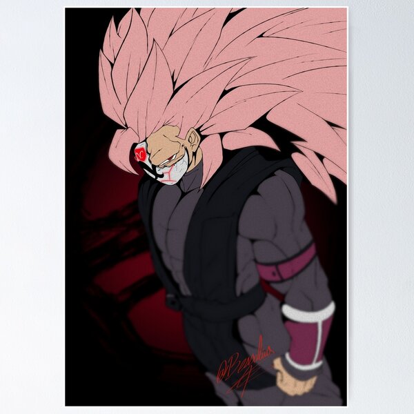 Dragon Ball Super Poster Goku Black SuperSJ Rose 12inx18in Free