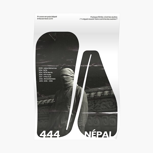 Népal hommage design Poster