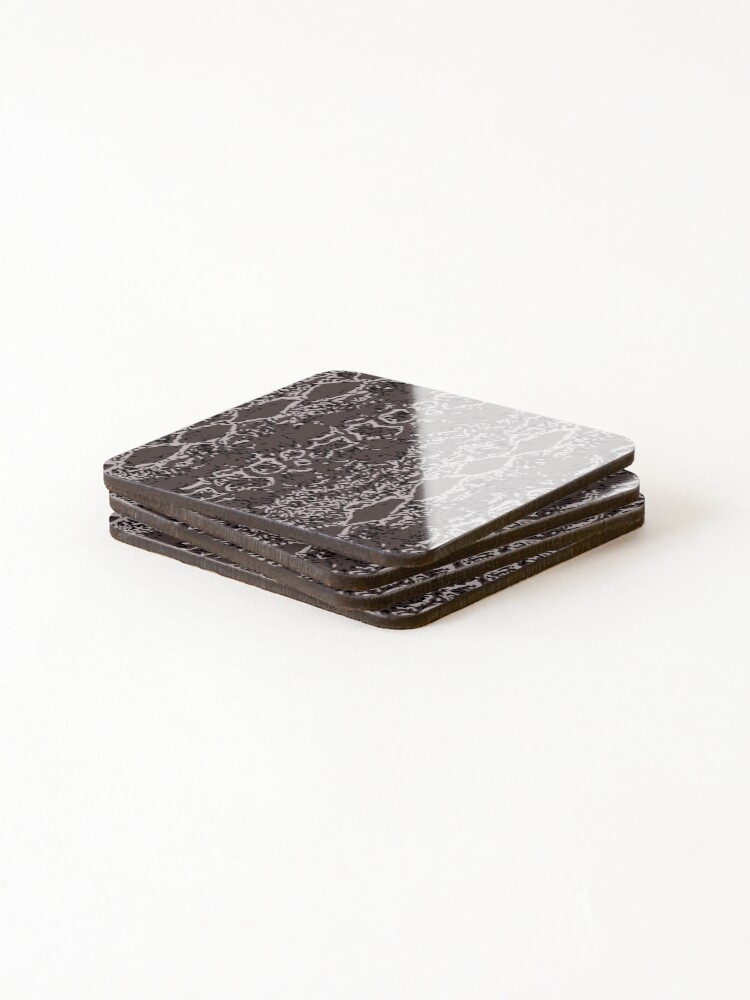Thumbnail 4 of 5, Coasters (Set of 4), Python Skin Design designed and sold by DesignFantazia.