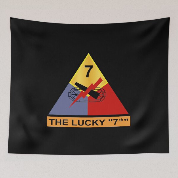 Item preview, Army - 7th Armored Division - The Lucky 7  wo Txt designed and sold by Military Insignia Products.